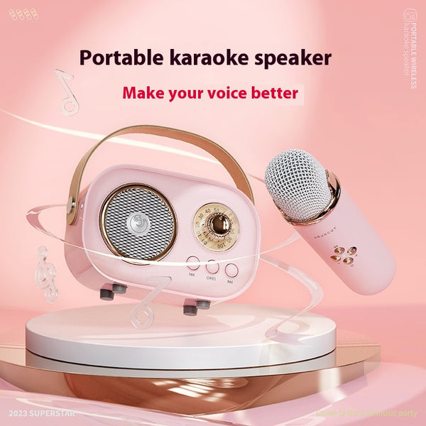 Sistema de Audio Bluetooth Portátil con Micrófono Inalámbrico