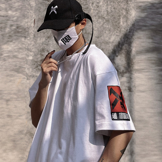 Camiseta Casual Holgada para Hombre - Cuello Redondo Funcional de Verano