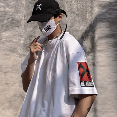 Camiseta Casual Holgada para Hombre - Cuello Redondo Funcional de Verano