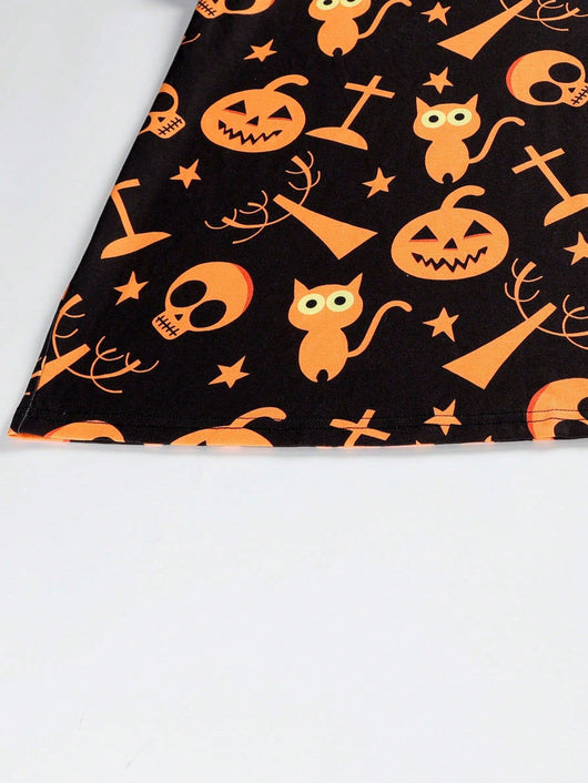 Playera Halloween Talla Grande Manga Larga Cuello Redondo con Estampado Digital - Image 9