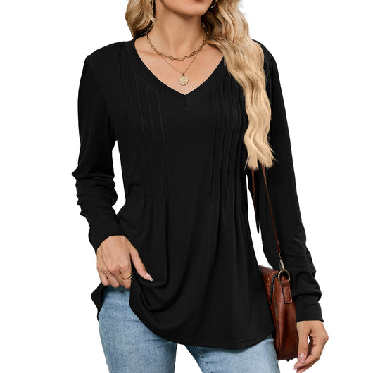 Blusa Suelta de Rayas con Mangas Largas para Mujer - Image 7