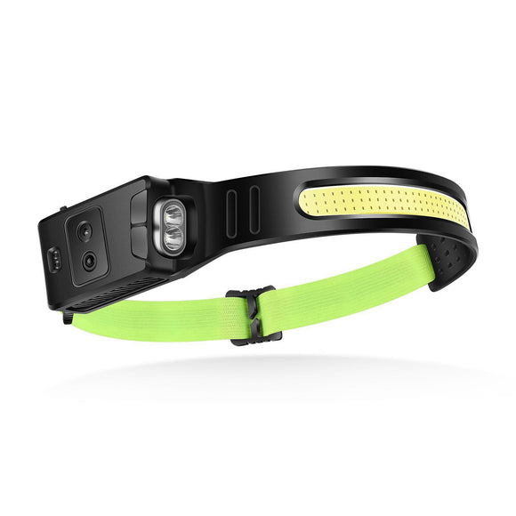 Linterna Frontal LED con Sensor de Movimiento y Carga USB-C
