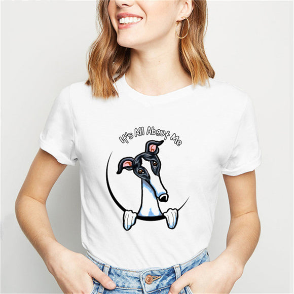 Playera Estampada con Perros Lindos - Tendencia Unisex