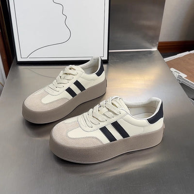 Tenis Vintage Casual para Mujer con Punta Redonda y Detalles Gastados - Image 22