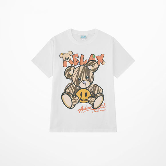 Playera Holgada Tendencia Viral con Mangas de 5 Puntos