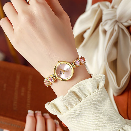 Reloj de Pulsera Elegante para Mujer con Dial Redondo y Diamantes - Image 15
