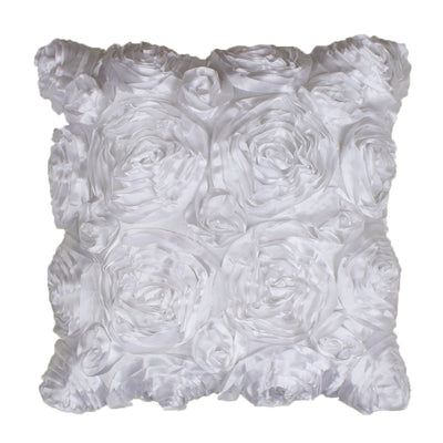 Funda de Cojín Satén con Bordado de Rosas - Image 24