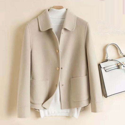 Abrigo Reversible de Lana para Mujeres Petite - Image 3