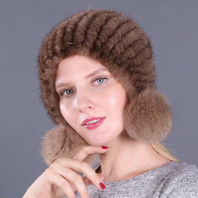 Gorro Cálido de Piel Sintética para Mujer - Image 9