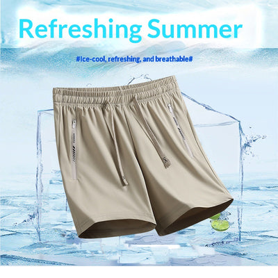 Pantalones Deportivos Hombre Tela Ice Silk Transpirable Ajuste Relajado - Image 3
