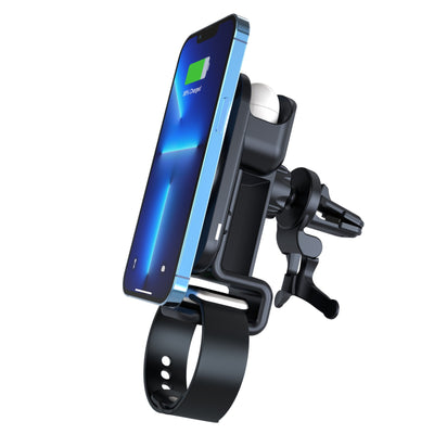 Cargador Magnético Inalámbrico Triple para Auto S6 - Image 5