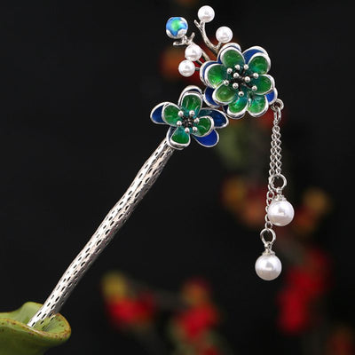 Pasador Antiguo Hoja de Arce con Borla Exquisita - Image 8