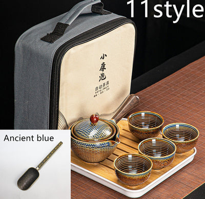 Juego de Té Xiaoyao con Tetera Giratoria 360° - Image 31