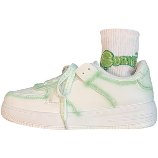 Tenis Blancos Bordados Versátiles para Mujer - Image 7