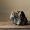 Ceramic Rockery Vase Ornaments Landscape Bonsai Stone Flower Ware Negro Pequeño