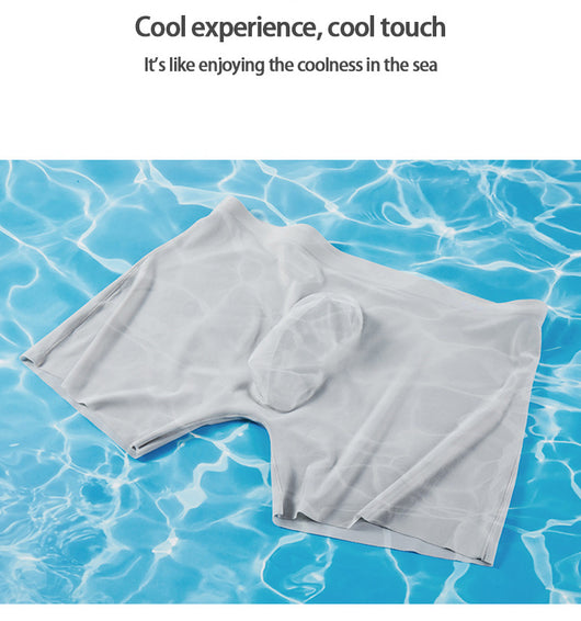 Calzoncillos de Seda de Hielo sin Costuras - Boxers Masculinos Cómodos y Sexys - Image 35