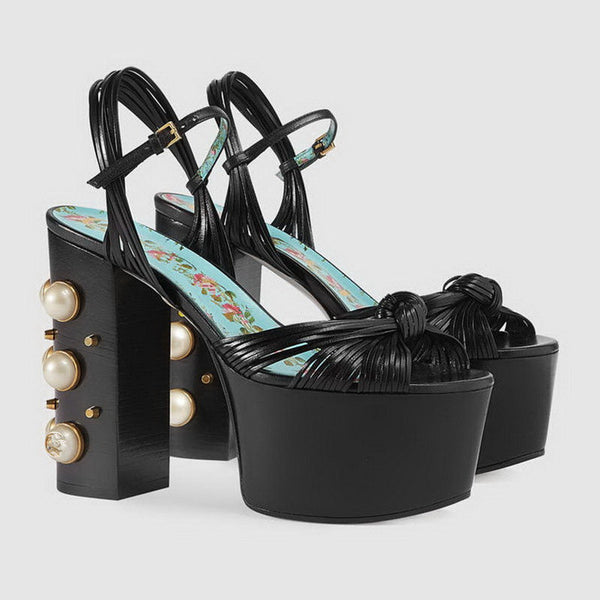 Sandalias de Tacón Alto Plataforma con Tachuelas para Mujer