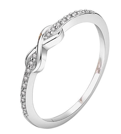 Anillo de Plata Esterlina S925 con Circón de Platino - Image 7