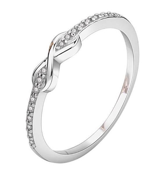 Anillo de Plata Esterlina S925 con Circón de Platino - Image 7