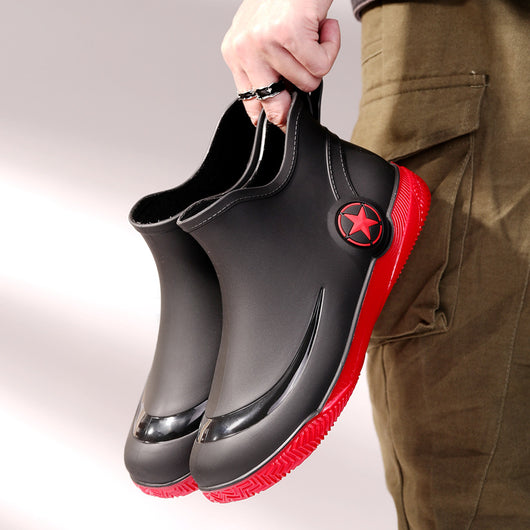 Botas Cortas Impermeables para Hombre - Diseño Moderno, Suela Antideslizante - Image 3