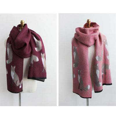 Bufanda Gruesa Cálida con Estampado Jacquard para Mujer - Image 15