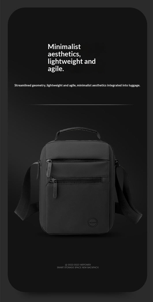 Bolsa Bandolera Impermeable para Hombre - Diseño Casual de Un Solo Hombro - Image 12
