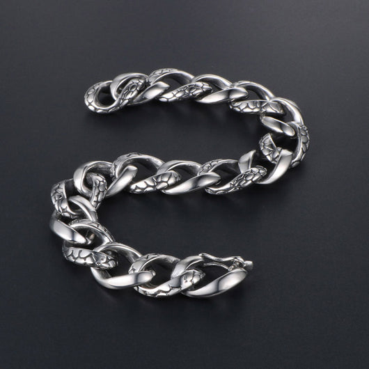 Pulsera de Acero Titanio Gótica Vintage con Estilo Creativo - Image 3