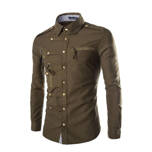 Camisa Slim Fit Multibotonadura para Hombre - Image 2