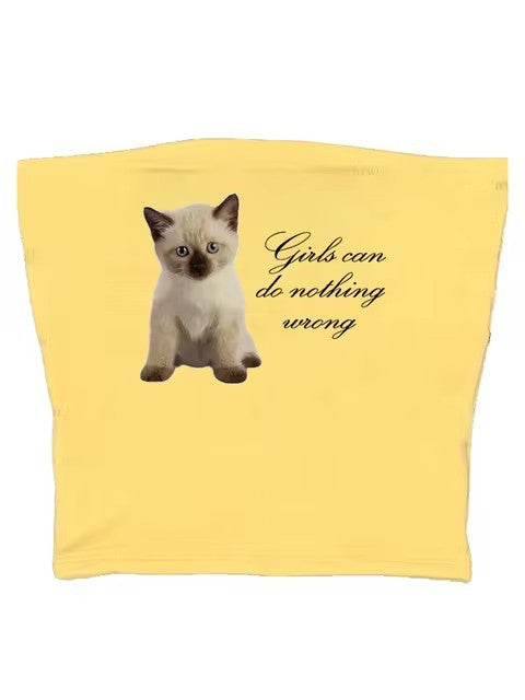 Chaleco Ajustado con Estampado de Gatos para Niña - Image 17
