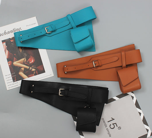 Cinturón Ancho de Cuero Sintético PU para Mujer - Accesorio de Moda Versátil - Image 5