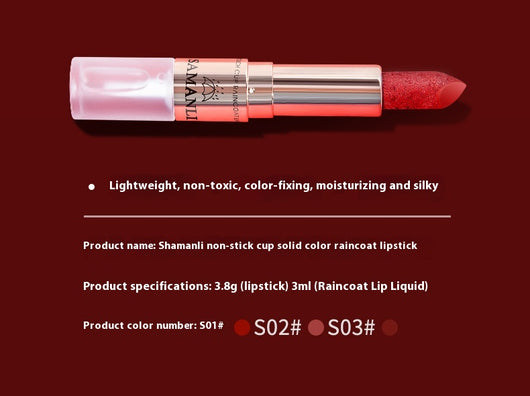 Labial Mate Resistente Sin Transferencia - Color Sólido Larga Duración - Image 19