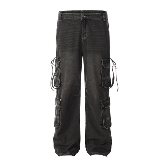 Pantalón Hombre Corte Amplio con Bolsillos Funcionales Dimensionales