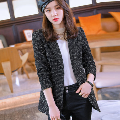 Blazer de Cuadros para Mujer en Lana Premium - Image 4
