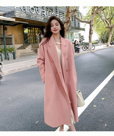 Abrigo Reversible de Cachemira y Lana para Mujer - Otoño e Invierno - Image 13