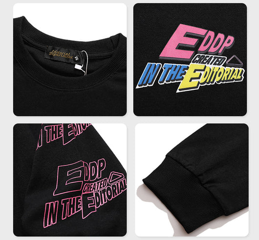 Playera Holgada de Manga Larga con Estampado de Billar para Hombre y Mujer - Image 4