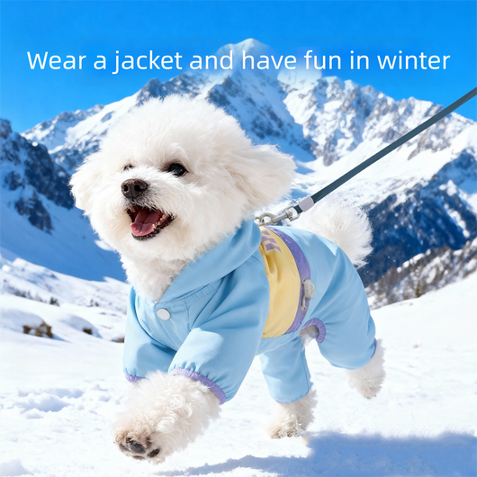 Abrigo Térmico Tres en Uno Anticolisión para Perros Pequeños y Medianos - Chaqueta Impermeable de Lana Polar Premium