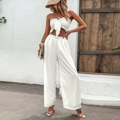 Conjunto Elegante con Chaleco Fruncido y Falda Larga - Image 12