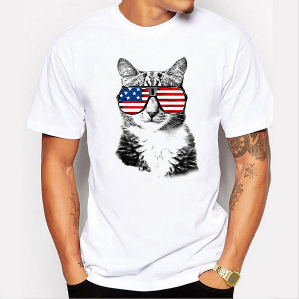 Camiseta Manga Corta 3D Cuello Redondo para Hombre - Tallas Grandes