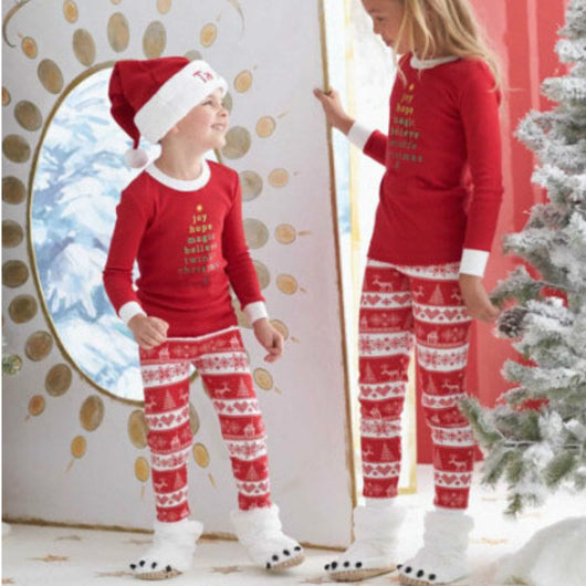 Pijamas Navideños a Juego para Padres e Hijos con Diseño Impreso - Image 3