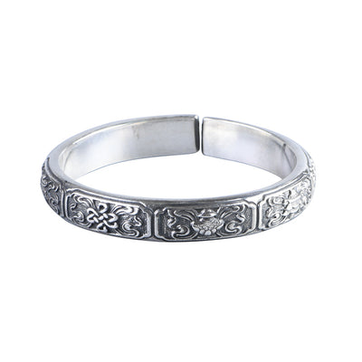 Pulsera de Plata 999 Estilo Antiguo Tailandés para Mujer - Image 10