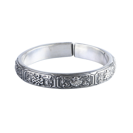 Pulsera de Plata 999 Estilo Antiguo Tailandés para Mujer - Image 10