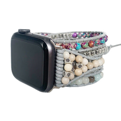 Pulsera de Piedra Natural Multicapa con Enrollado Ajustable - Image 9