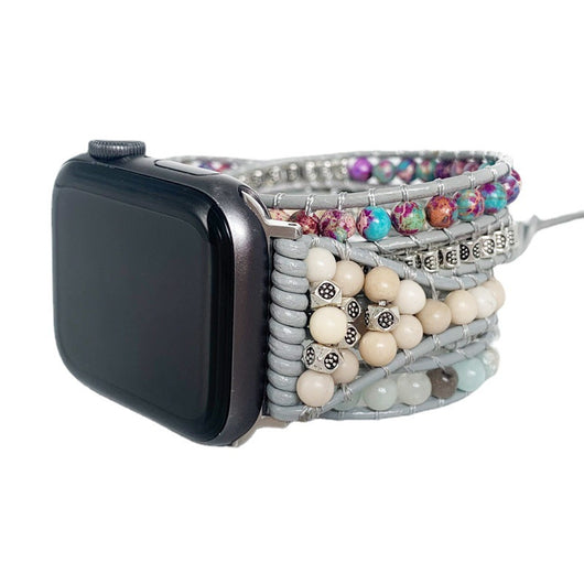 Pulsera de Piedra Natural Multicapa con Enrollado Ajustable - Image 9
