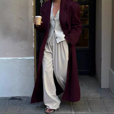Blazer Solapa Larga Vino Tinto - Image 4