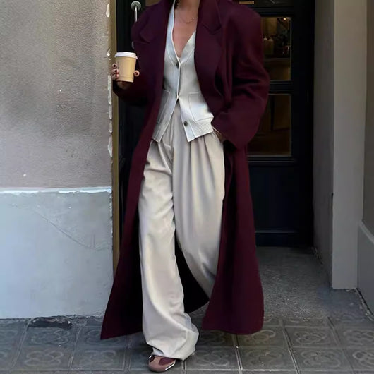 Blazer Solapa Larga Vino Tinto - Image 4