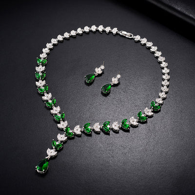 Conjunto de Collar Colgante y Aretes de Dos Piezas - Image 10