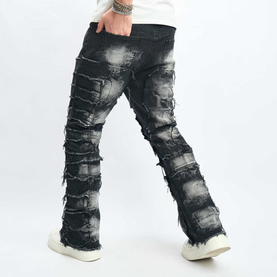 Jeans Hip-Hop Urbanos de Corte Alto para Hombre - Image 10
