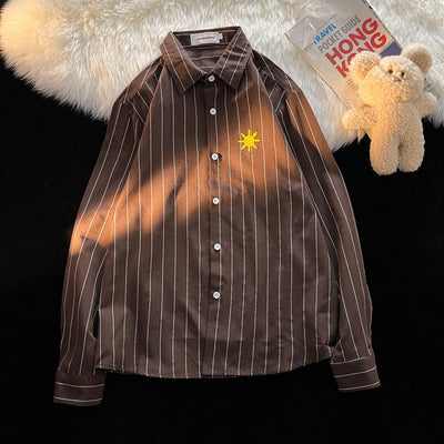 Camisa a Rayas Verticales para Hombre - Estilo Casual Moderno - Image 3