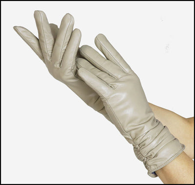 Guantes de Cuero Gamuza Premium para Mujer con Puño Extendido - Image 16