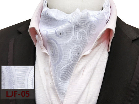 Bufanda Jacquard de Poliéster Estilo Británico para Hombre - Image 34